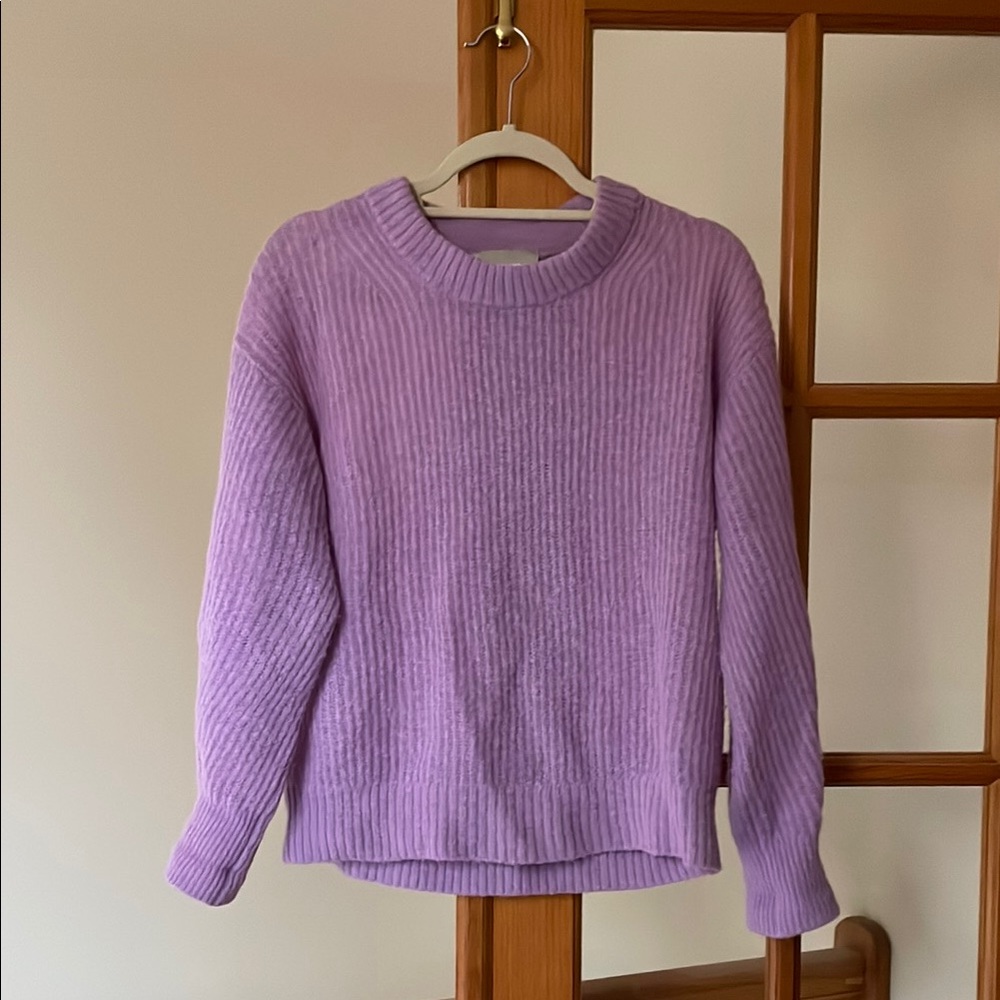 Everlane “The Cocoon Crew” Lavender Women's Sweater, Size Small
